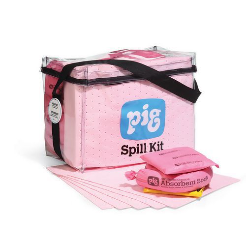 Kit de absorbentes PIG® Clear Cube para productos químicos - Pig