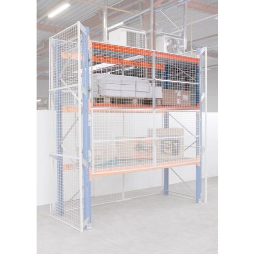 Puertas con rejilla con candado para rack de palés – Manorga