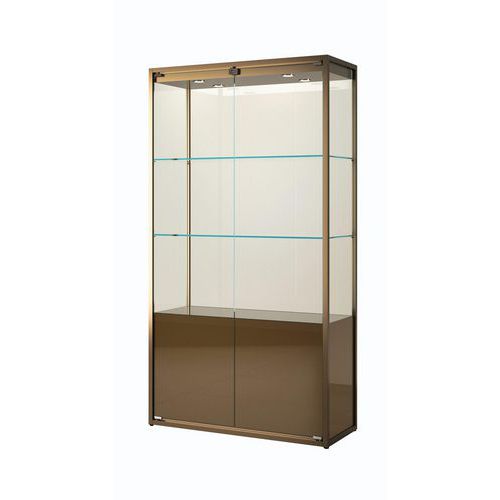 Vitrina de exposición con almacenamiento - 95×45×190 cm - Sarazino Vitrines