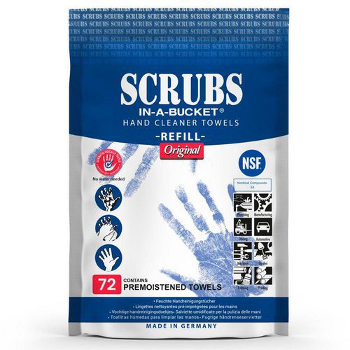 Recarga de 72 toallitas de limpieza - Scrubs Recarga de 72 toallitas de limpieza - Scrubs