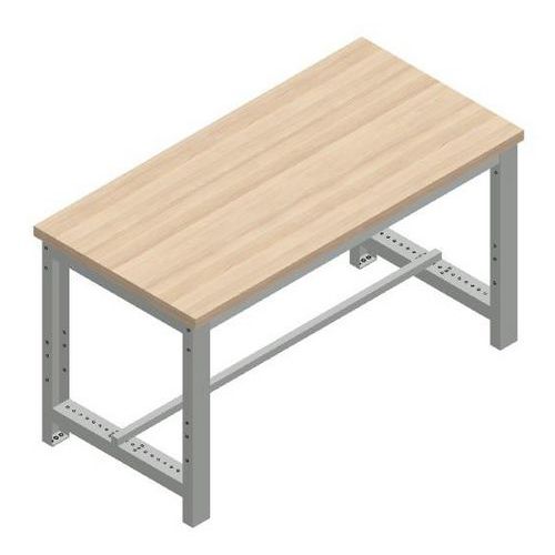 Banco de trabajo con tablero laminado - 800 kg - Manutan Expert