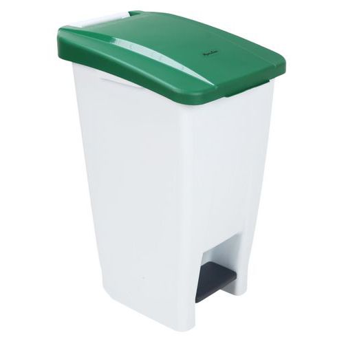 Cubo de basura móvil con pedal 60 L - Manutan Expert