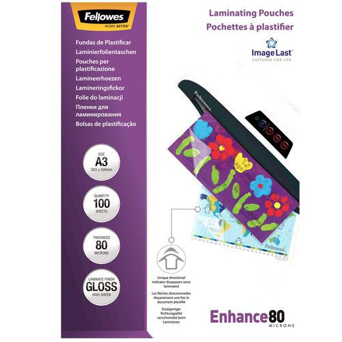 Funda de plastificación Image Last A3 - 80 µ - Fellowes