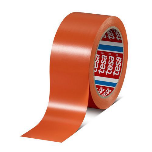 Cinta adhesiva de PVC naranja para la construcción - 4843 - tesa