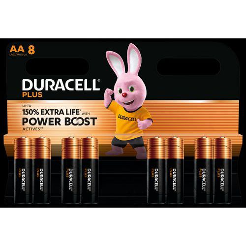 Pila alcalina AA Plus Powerboost - 8 unidades - Duracell Pila alcalina AA Plus Powerboost - 8 unidades - Duracell