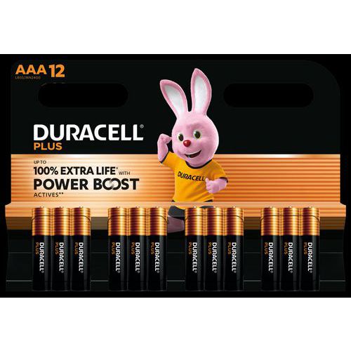 Pila alcalina AAA Plus Powerboost - 12 unidades - Duracell Pila alcalina AAA Plus Powerboost - 12 unidades - Duracell