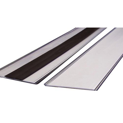 Portaetiquetas adhesivo o magnético - Extragrande - 125 mm