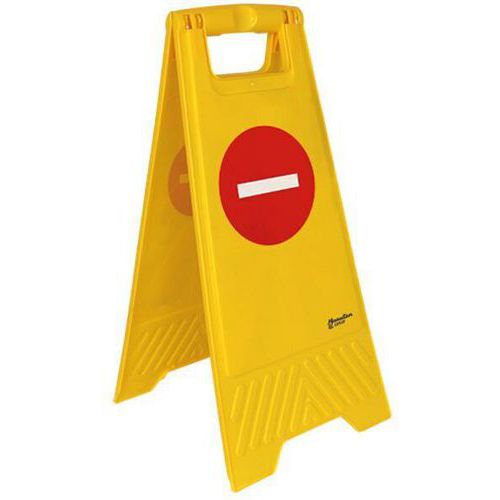 Caballete de señalización de entrada prohibida - Manutan Expert Caballete de señalización de entrada prohibida - Manutan Expert