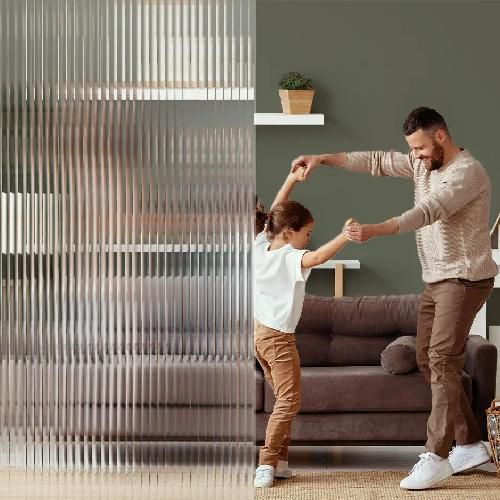 Vinilo decorativo efecto cristal estriado - Luminis