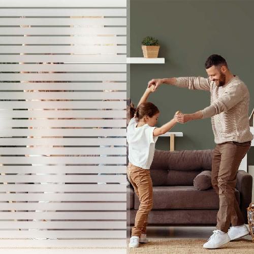 Vinilo decorativo con bandas esmeriladas - Luminis