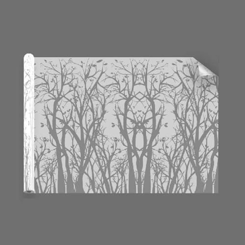 Vinilo decorativo esmerilado con árboles - Luminis