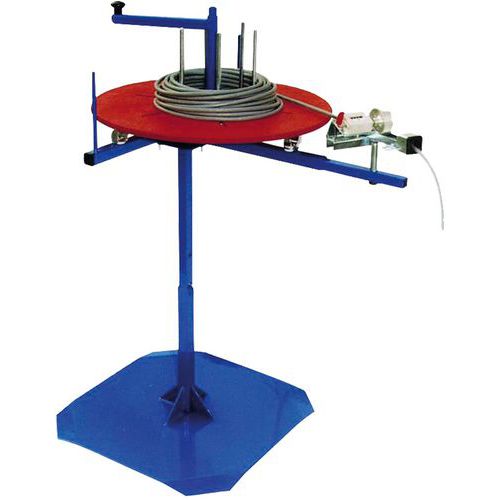 Devanador de bobinas - Sobre pedestal