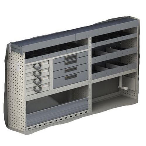 Mueble VU de aluminio para furgoneta - Habrial Manutention