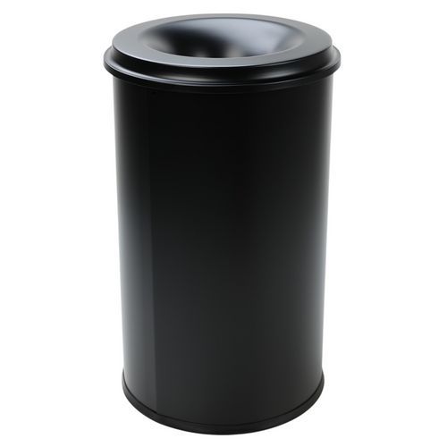 Papelera ignífuga Manutan Expert - De 20 a 110 L - Negro o Gris