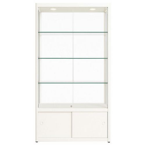 Vitrina con almacenamiento - 95×50×200 cm - Sarazino