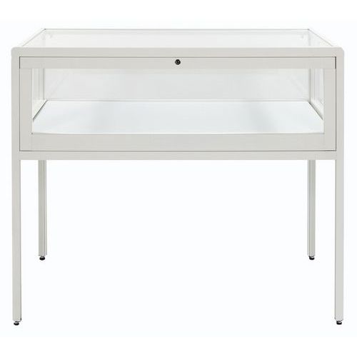 Mesa vitrina de exposición con cajón - 100 × 60 × 95 cm - Sarazino