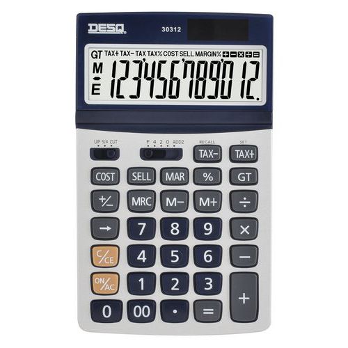 Calculadora grande Desq Business Classy metálica 30312 - Desq