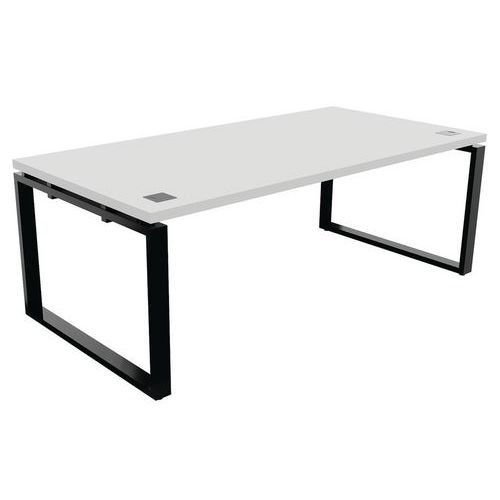 Escritorio recto - Patas negras en forma de cinta - Buronomic Escritorio recto - Patas negras en forma de cinta - Buronomic