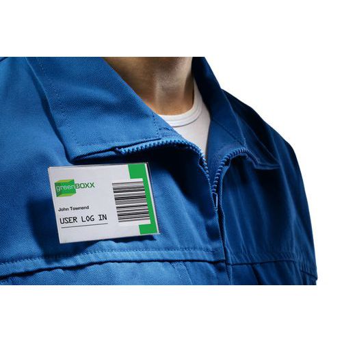 Portatarjetas con pinza combi - Durable