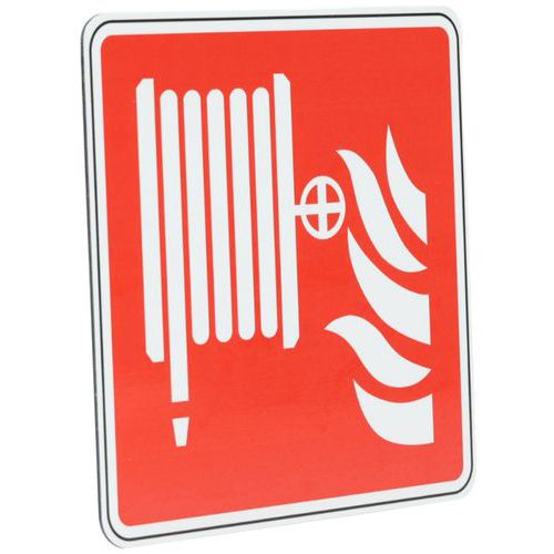 Señal de boca de incendios equipada adhesiva - Manutan Expert