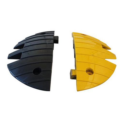 Extremos para ralentizadores de vehículos pesados - Negro/amarillo - 50 toneladas - Viso