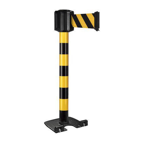 Poste exterior negro/amarillo con correa de 10 m x 10 cm - Viso