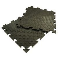 Lote de 16 baldosas de chapa diamantada de PVC antideslizantes - Plastex Chex