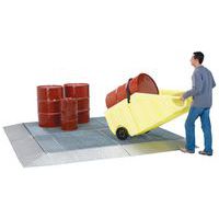 Plataforma de retención metálica
