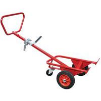 Carretilla de acero ergonómica para bidones de 350 kg - Rueda de goma
