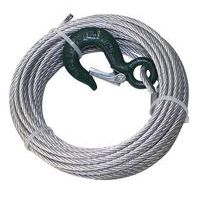 Juego de cable de acero con gancho para cabrestante manual con tornillo sin fin