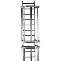Kit completo de escalera con jaula de protección - Altura 5,50 m