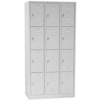 Vestuario de varios compartimentos, Tipo de guardarropa: Con cajoneras, Material: Acero