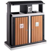 Cubo de basura de separación selectiva para el exterior