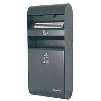 Cenicero con papelera de pared - 3 l/14 l - Manutan Expert