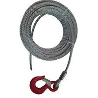 Juego de cable de acero con gancho para cabrestante de arrastre manual