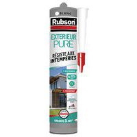 Masilla de silicona para exteriores PURE - 280 mL - Rubson