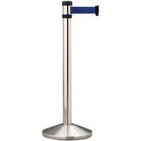 Poste de balizamiento con correa 2 m - aluminio - Manutan Expert