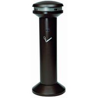 Cenicero de alta capacidad Infinity negro, acero, 8000 colillas - Rubbermaid