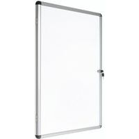 Vitrina de interior Manutan 1 puerta - Fondo de aluminio - Puerta de cristal