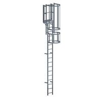 Kit completo de escalera con jaula de protección - Altura 4,75 m