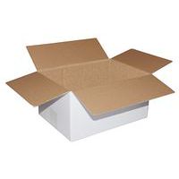 Caja para envíos de cartón blanco - Corrugado simple - De150 a 300 mm de longitud