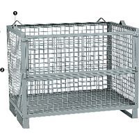 1 - guías de apilado 2 - semipanel abatible 1 - guías de apilado 2 - semipanel abatible