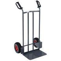 Carretilla de acero con una capacidad de 250 kg y pala fija - Ruedas a prueba de pinchazos - Manutan Expert
