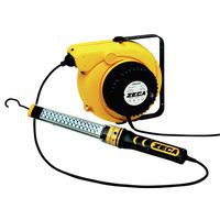 Enrollador de cable de 230 V con lámpara portátil fluorescente de 30 LED - Zeca