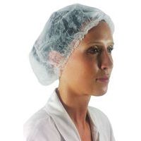 Cofia desechable blanca de PP 10 g/m² en caja dispensadora