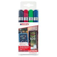 Marcador de tiza Edding E4095 - Estuche de 4 - Colores estándares