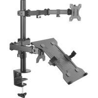 Columna articulada con soporte doble para portátil y pantallas de 13-32