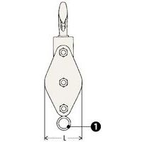 L = anchura 1 = ojal