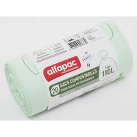 Bolsa de basura compostable - Residuos orgánicos - 110 L - Verde