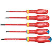 Juego de 5 destornilladores Protwist® Borneo Slim aislados 1000 V